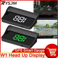 W1 Head Up Display GPS Speedometer อุปกรณ์เสริมสำหรับรถยนต์กระจกโปรเจคเตอร์กล่อง Smart Electronics Gadget รถ HUD Speed Meter