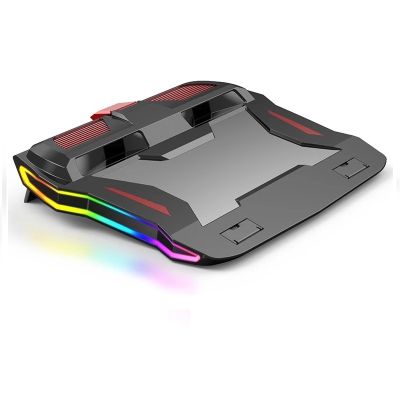 Adjustable Notebook stand Cooling Base RGB Gaming Laptop Cooler 3000 RPM Powerful Air Flow Cooling Pad Compatible With Notebook