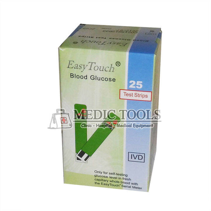 Easy touch test strips glukosa strip gula isi 25 buah hijau