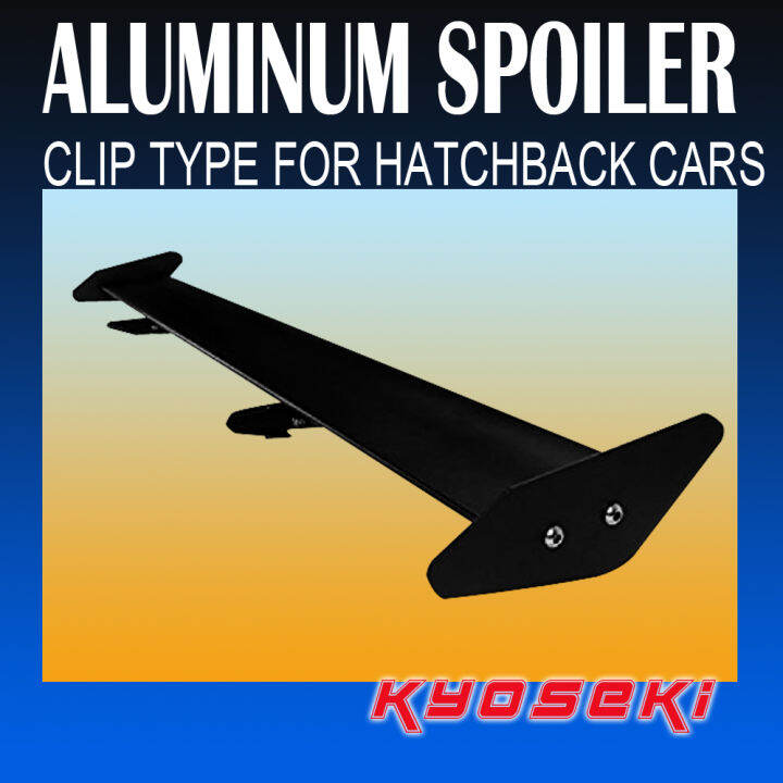 Aluminum Spoiler Single Blade for Hatchback Cars ( Clip type No