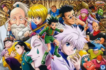 Quadro Hunter X Hunter Anime Gon Killua Pôster C/ Moldura A3