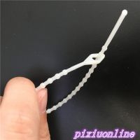 100pcs/packet 3*180mm Beaded Nylon Cable Ties Releasable Width 2.5mm Self-locking Cable Zip Ties DS140 Drop Shipping