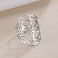 ◑❄❆ Short12hfh2tr Skyrim Chakra Mandala Rings for Adjustable Buddhism Jewelry Birthday New In