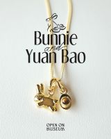 Bunnie &amp; Yuan Bao charms [สร้อยคอเงินแท้ พร้อมจี้กระต่าย และจี้ก้อนเงิน]