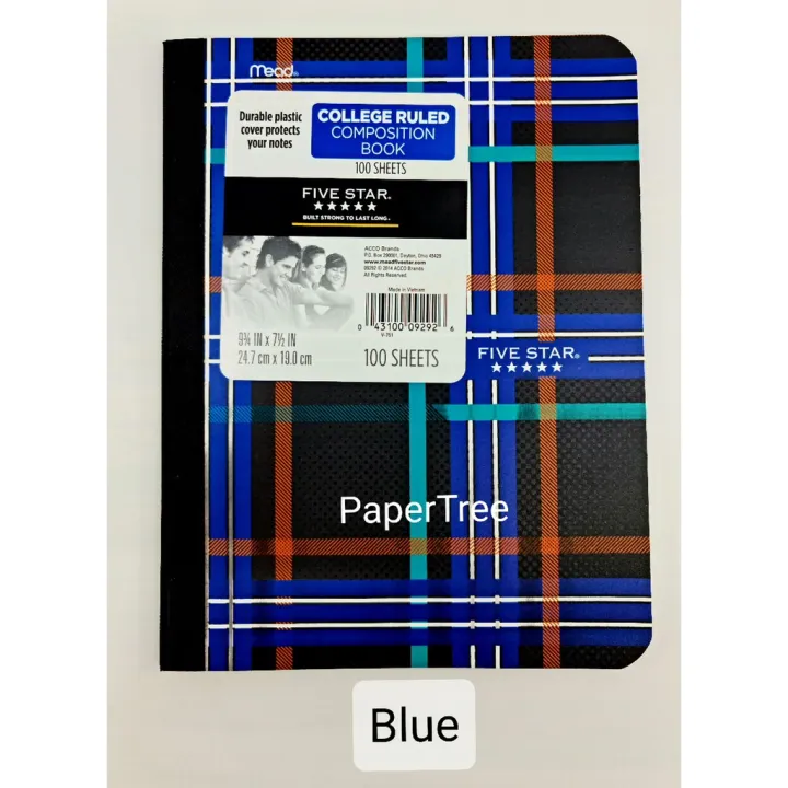 Mead Five Star Composition Notebook (CR) 100 sheets Lazada PH