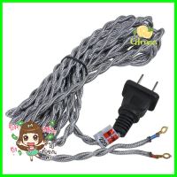 หัวปลั๊กพร้อมสายวินเทจ HI-TEK HALD0004GP 3 เมตร เทาEXTENSION CORD HI-TEK HALD0004GP 3M GREY **พลาดไม่ได้แล้วจ้ะแม่**