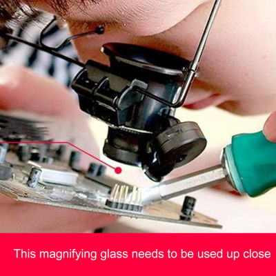 4ชิ้นนาฬิกาเครื่องมือซ่อมนาฬิกาข้อมือซ่อม5ถึง20ครั้งแว่นขยาย Gog-Gles ชุดแก้วซ่อมแว่นขยาย