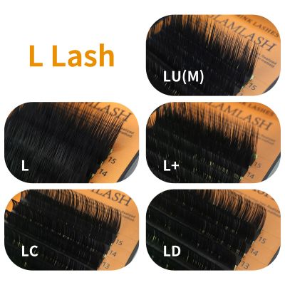 GLAMLASH 16rows/case 7~15mm L/L+/LC/LD/LU(M) Curl MIX Mink Eyelash Extension Individual Soft Lashes Makeup Tool Cables Converters