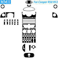 สำหรับ MINI Cooper R50 R53 2002-2004เปียโนสีดำเกียร์ Shift Air Outlet Speedometer พวงมาลัยวิทยุแผงซีดีรถชุดสติกเกอร์