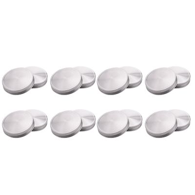 16 Pcs Stainless Steel Jar Lids 86mm Sealed Leak Proof Cover with Silicone Seals