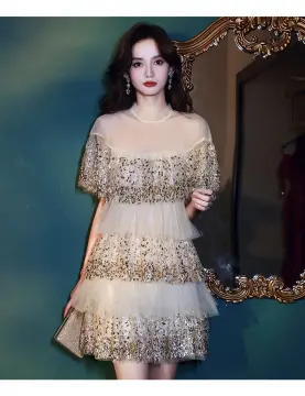 Shimmering Gauze Dress