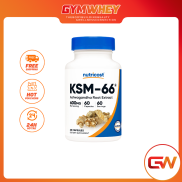 NUTRICOST KSM-66 600MG 60 Viên Nhộng Hỗ Trợ Giảm Căng Thẳng Và Tăng Cường