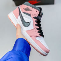 HOT 【 Original straight NK* Ar-J0dn-1 Low All Match Fashion Basketball Shoes Trendy Comfortable Casual Sports Shoes Pink {Free Shipping}