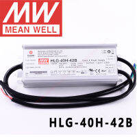 หมายถึงดี HLG-40H-42B สำหรับถนนเรือนกระจกสูงเบย์ที่จอดรถ Meanwell 40W แรงดันคงที่คงที่ในปัจจุบันนำไดร์เวอร์