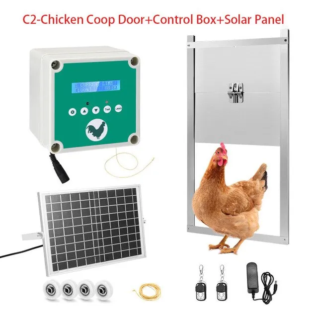 Automatic Solar Chicken Door Chicken Flap With Slider Coop Door Opener