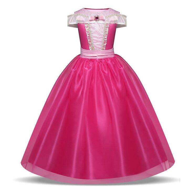 girl-princess-dresses-up-kids-sleeping-beauty-blue-pink-fancy-costume-children-christmas-birthday-party-ball-gown-aurora-clothes