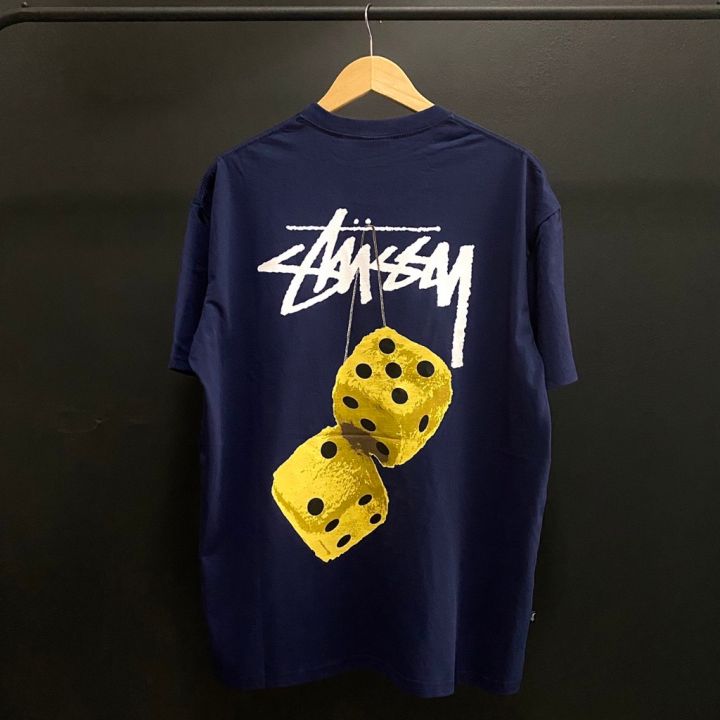 Hustle.store]เสื้อยืด Stussy Fuzzy Dice Tee มือ1ของแท้พร้อมส่ง