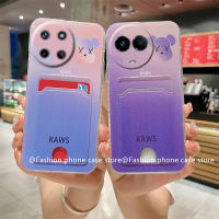 เคสโทรศัพท์ Realme11 4G Phone Case เคส Realme11 NFC Realme 11 5G แฟชั่นเคสป้องกันเลนส์หมีซิลิโคนกันกระแทก2023ฝาปิดมีที่ใส่บัตรด้านหลัง