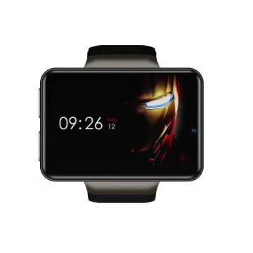 Rainbuvvy DM101 4G Smart Watch for Men 2.41 Display Android 7.1 1GB Ram 16GB ROM 2080mAh Watch Phone with Face ID Dual Camera Bluetooth GPS IP67