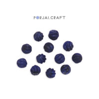 Sodalite Pumpkin Twist Beads ลูกปัดโซดาไลท์