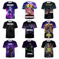 Fortnite 2023 ผู้ชายและผู้หญิงใหม่ Battle Royale Victory เด็กเสื้อผู้หญิงเสื้อผ้าเด็ก Harajuku TShirt เด็ก HERO 3D เสื้อยืด