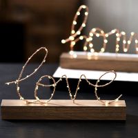 ☋卐﹉ Love Shape 3D LED Alphabet Sign Light Indoor Wall Night Light Wedding Party Decor