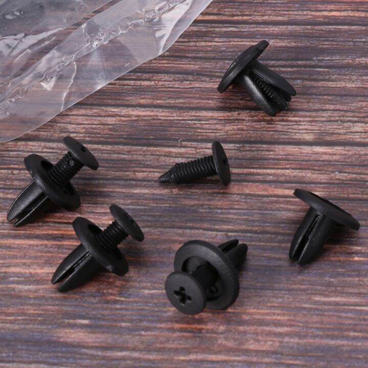 100-pcs-car-fender-push-in-type-plastic-rivets-fastener-black-15-x-13-x-6mm