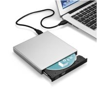 【Corner house】 USB แบบพกพา2.0 Slim External Optical DVD RW CD Writer Drive Burner เครื่องอ่านการ์ดออปติคัลไดรฟ์สำหรับแล็ปท็อปพีซี Windows