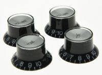 KR- A Set of 4 pcs Guitar Reflector Knobs Top Hat Knobs Fits For Les Paul Epiphone SG