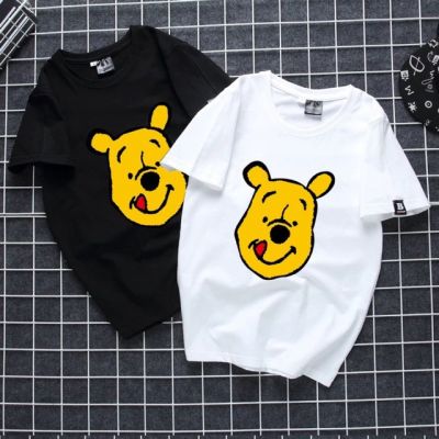 Korean Style Unisex T-Shirt Cute Yellow Bear 1WH