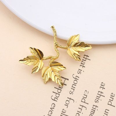 5pcs/lot 40*34mm Metal Maple Leaf Charms Pendants Parts DIY Jewelry Making Supplies Handmade Jewelry Accessories Material   0127 DIY accessories and o