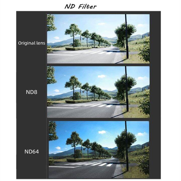 ดั้งเดิม-nd8แก้ว-nd16-nd32-nd64เลนส์-nd-ชุดฟิลเตอร์กันกระแทกความหนาแน่นเป็นกลางสำหรับ-insta360ไป2-go2-go3กล้องแอคชั่นแคมเมรา