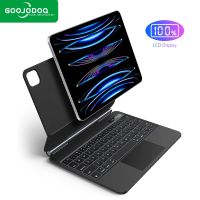 GOOJODOQ แป้นพิมพ์มายากลพร้อมหน้าจอ LCD สำหรับ Ipad Pro 11/ Pro 12 9 12.9/ Air 5 Air 4สำหรับโฟลิโอคีย์บอร์ด Ipad เกาหลีสเปน30