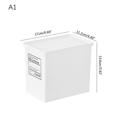 JIANG กล่องเก็บของในห้องซักรีดสีขาวกล่องเก็บของที่ใส่ผงลูกปัดกลิ่นพร้อมกล่องจัดระเบียบกันฝุ่น