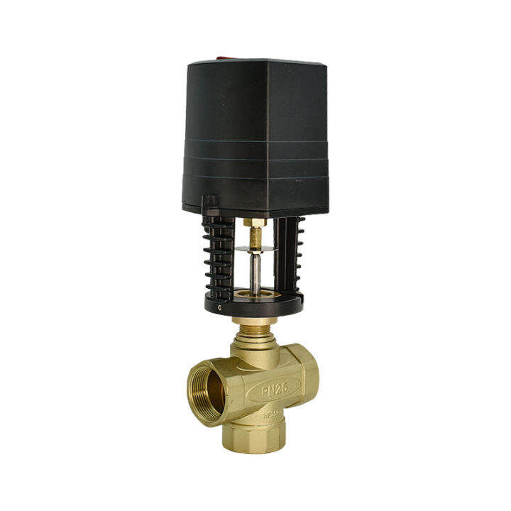 Electric threeway regulating valve proportional integral regulating