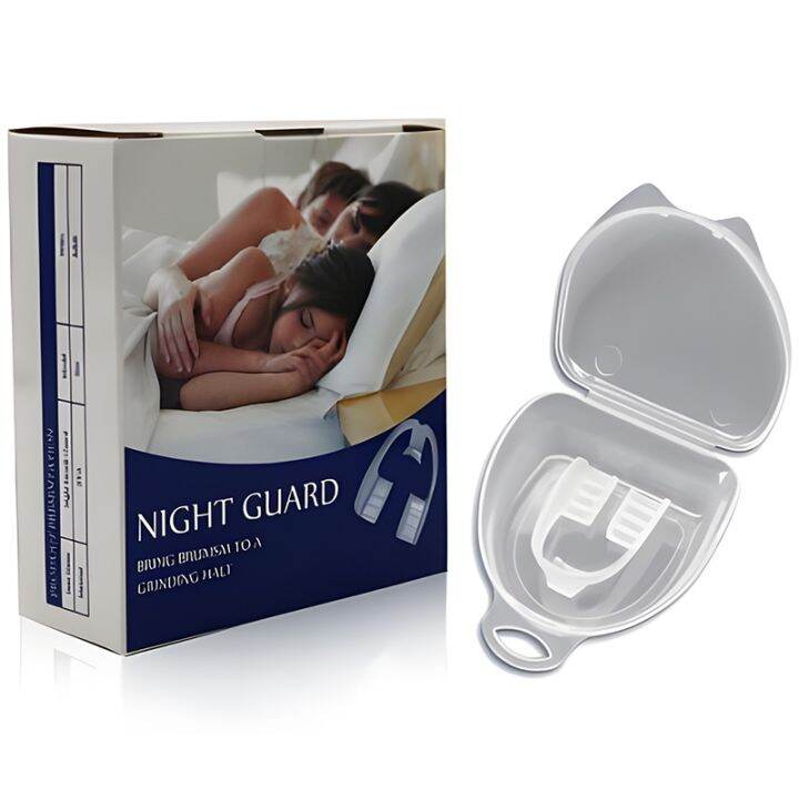 Teeth Grinding Mouth Guard Silicone Bruxism Splint Night Sleeping ...