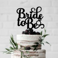 Bride To Be Acrylic Glitter Cake topper Bridal Shower Cake Topper Bride To Be Decorations Wedding Engaged Bride Cake Party