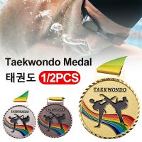 【CW】☽  1/2pcs Athletic Game Medals Kirsite Zinc Alloy Taekwondo Commemorative School Gold Medal