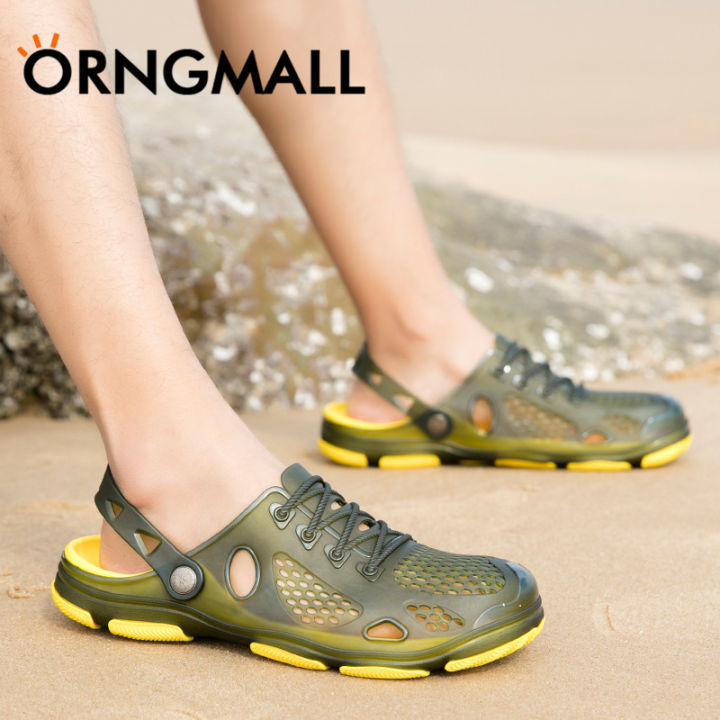 รองเท้าฤดูร้อนของ-orngmall-แฟชั่นสะดวกและสบายรองเท้าเปิดส้นระบายอากาศได้และอ่อนนุ่มรองเท้าแตะสวยงามถูกสวมใส่กระบวนการการผลิตและพื้นรองเท้าที่พับได้