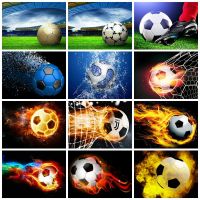 bjh▥  Huacan Painting New Football 5d Diy Embroidery Square/round