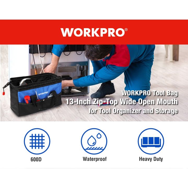 workpro-กระเป๋าใส่เครื่องมืออิเล็คโทรนิคกันน้ำ-13-นิ้ว