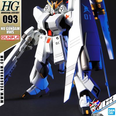 ⭐️ BANDAI GUNPLA HIGH GRADE UNIVERSAL CENTURY HGUC HG 1/144 FA-93HWS NU GUNDAM HWS ประกอบ หุ่นยนต์ โมเดล กันดั้ม กันพลา ของเล่น VCA GUNDAM