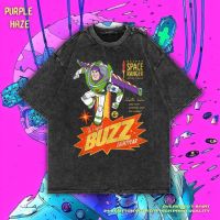 เสื้อยืด ขนาดใหญ่ พิมพ์ลาย Haze Buzz Lightyear Deluxe Space Ranger สีม่วง | หินล้างทําความสะอาด | Buzz Lightyear เสื้อเช