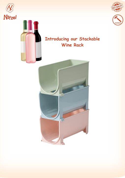 Stackable Wine Rack Plastic Lazada PH
