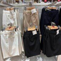 Uniqlo womens wear 23 summer style airy easy-care quick-drying elastic light Bermuda shorts 457608