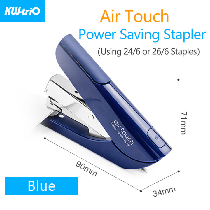 kw-trio-air-touch-power-saving-stapler-super-effort-saving-stapling-machine-binding-20-sheets-of-paper-school-office-supplies