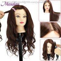 Colourful Doll Head with 85 mixed 60cm human hair For Hairdressers Mannequin Head Hairstyles Hairdressing Styling Training Head