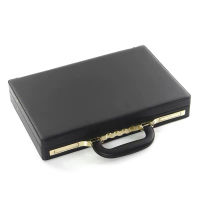 Mens vintage black Toolbox briefcase Luggage Men Luxury Portable password box Toolbox Prop box file box computer box Suitcases