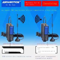 ใหม่/จัดส่งฟรี☜☢AMSAMOTION RS232/485/422-LORA พอร์ตอนุกรมไร้สายโมดูลส่งโปร่งใสการสื่อสารตัวรับส่งสัญญาณระยะไกลเกรดอุตสาหกรรม