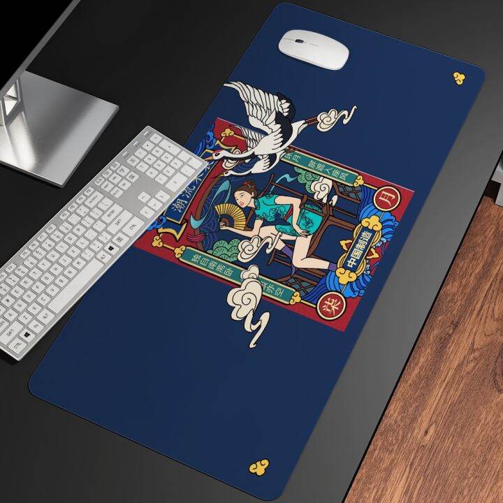 new-chinese-style-gaming-gamer-ink-mouse-pad-high-quality-rubber-mousepad-computer-accessories-keyboard-mouse-popular-mat